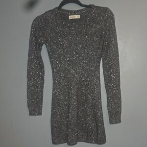Abercrombie & Fitch Glittery Charcoal Dress